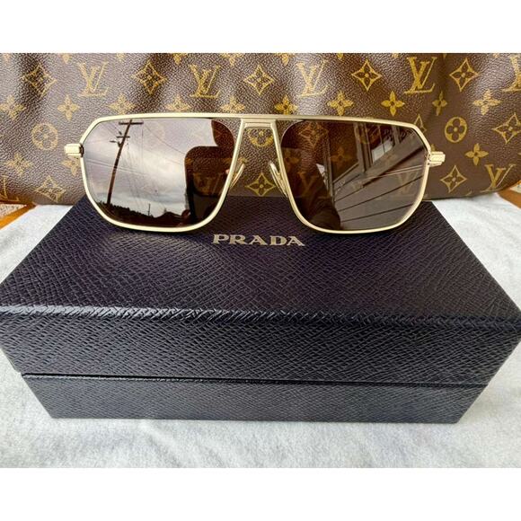 Prada Other - Prada PR A53S Men's Brown Tinted Sunglasses